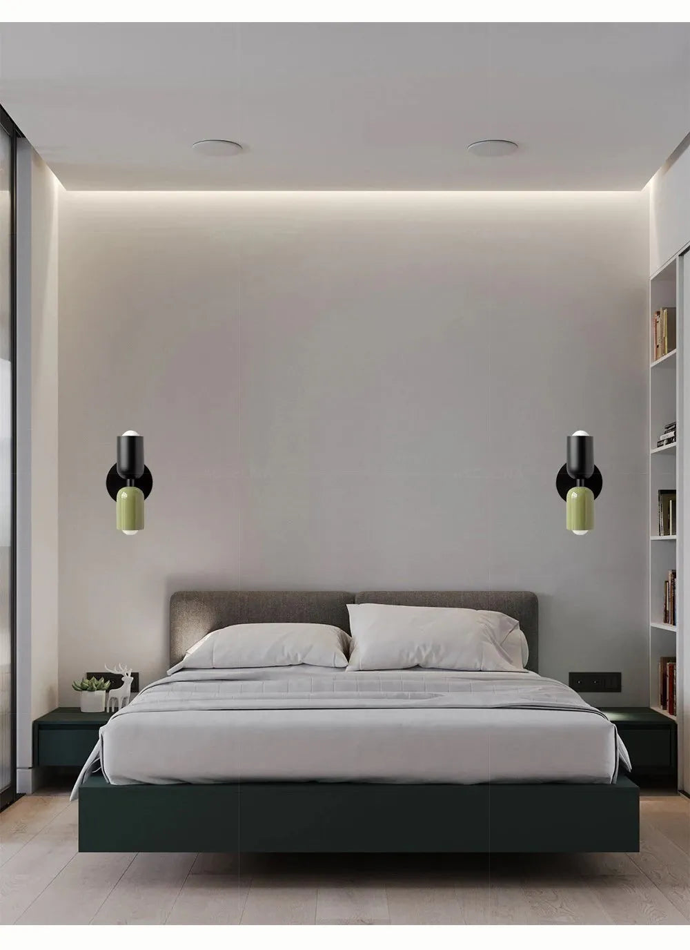 Nordic LED Wall Lamps Modern Minimalist Cream Double Head Lights