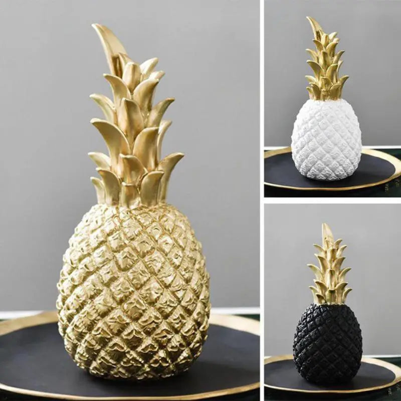 Style Resin Gold Pineapple Home Decor Cabinet Window Display Craft luxurious