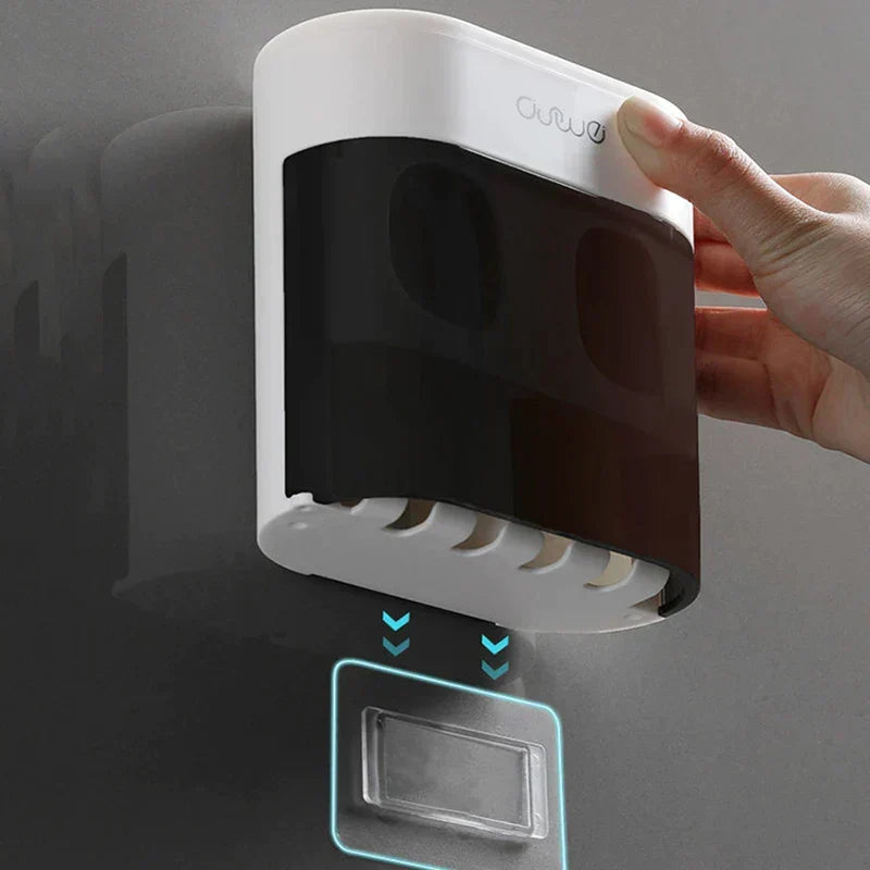 Toothpaste Toothpaste Dispenser Magnetic Toothbrush Holder Home