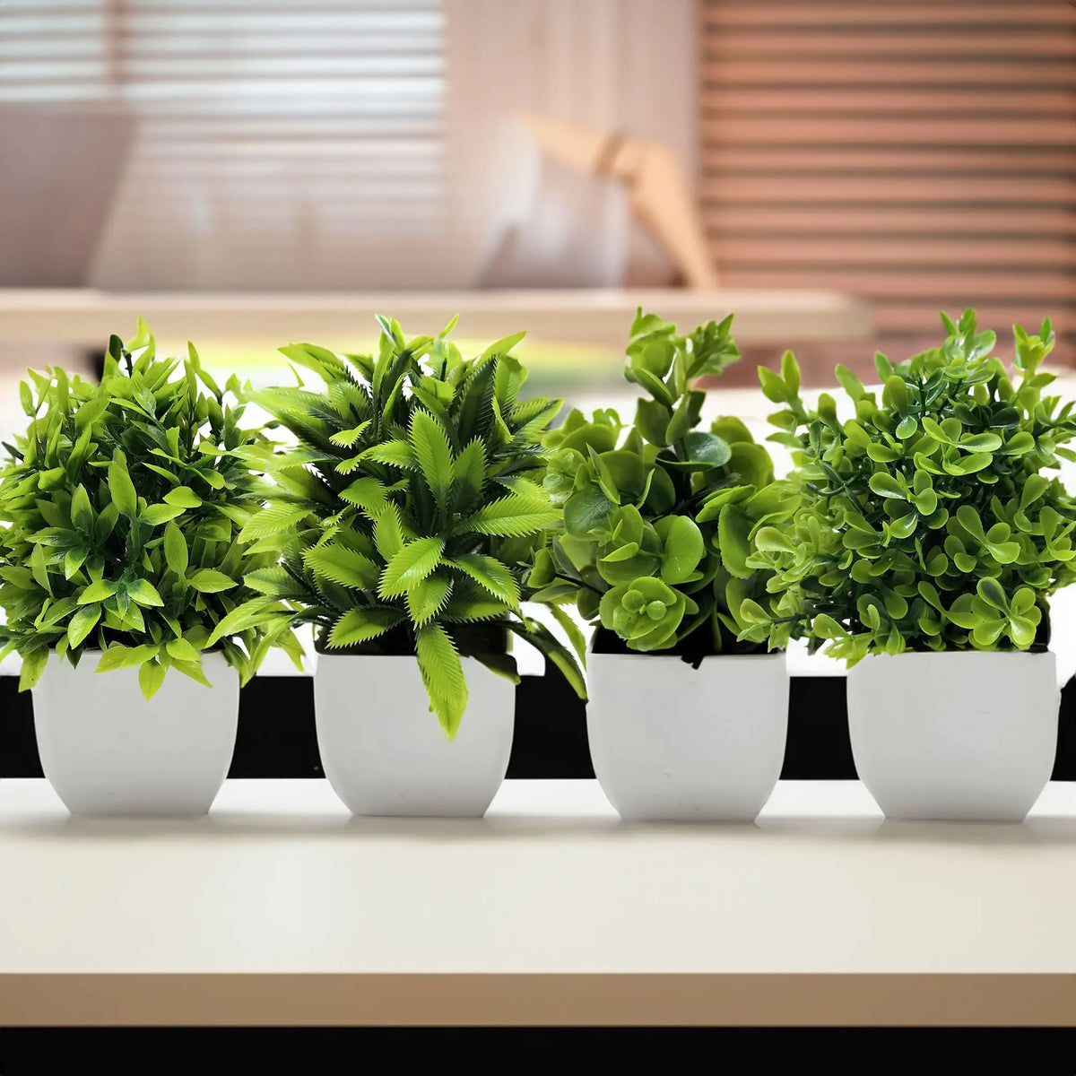 Tree Window Sill Office Table Desktop Decoration Plastic Garden Fake Plant