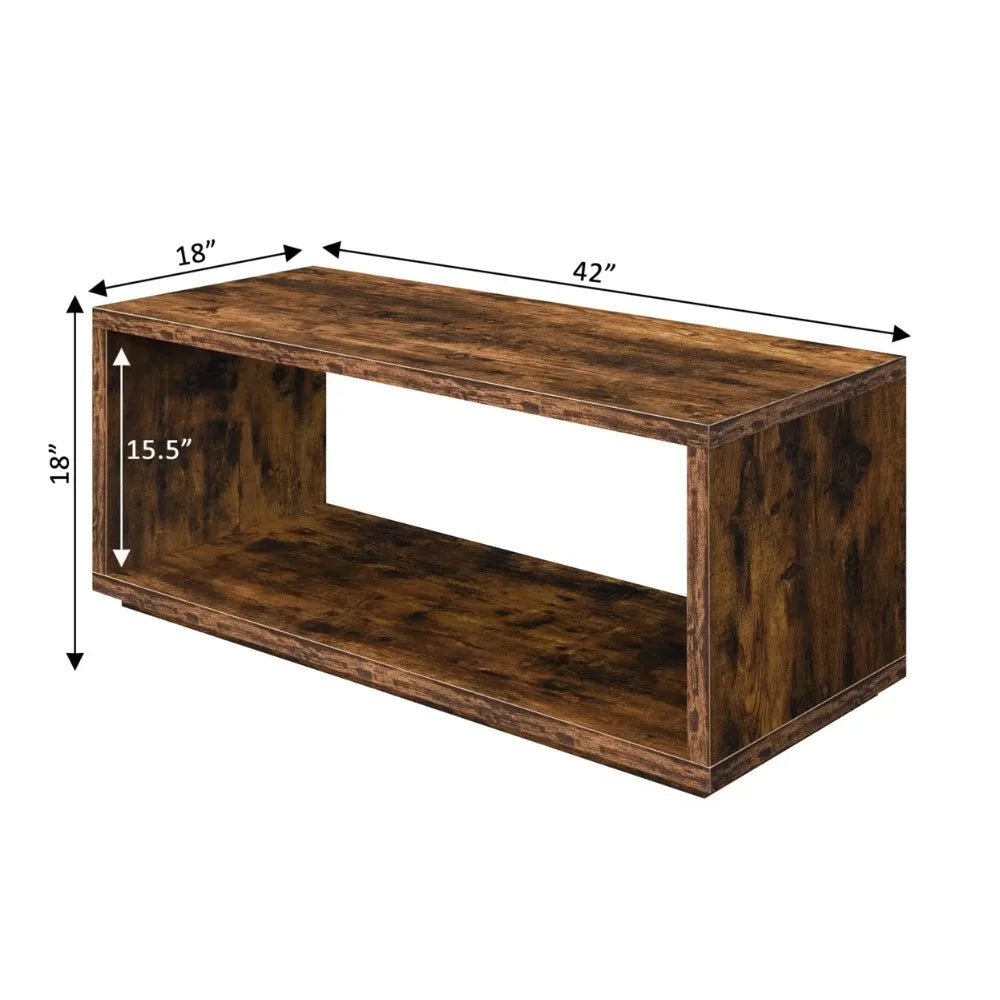 Mini Coffee Table for Wood Living Room Faux White Marble Modern Living