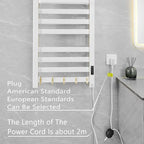 White Electric Heated Towel Rail Smart Electric Towel Rack Bathroom Cloth