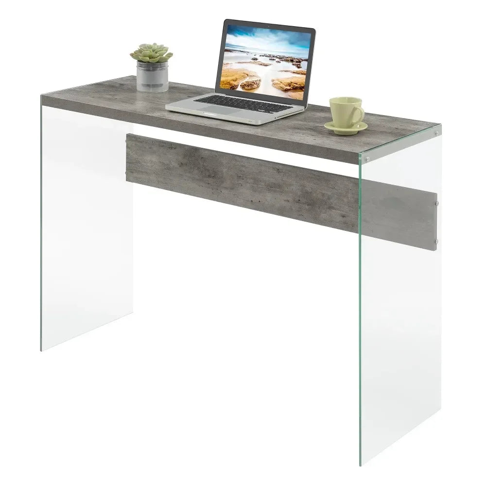 Table Home Furniture for Sitting Room Faux Birch Desk Coffee Side Living Tea