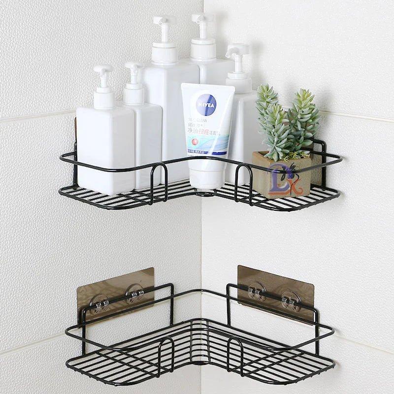 Bathroom Corner Storage Shelves Wall Mounted Rack Shampoo Storage
