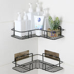 Bathroom Corner Storage Shelves Wall Mounted Rack Shampoo Storage