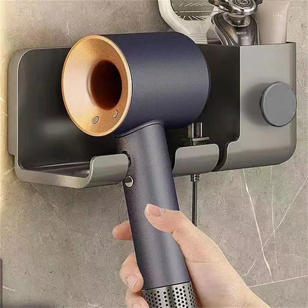 Hair Dryer Holder Home Bathroom Wall Stand Hair Dryer/Toothbrush Bathroom