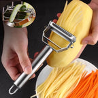 Kitchen Vegetable Peeler Stainless Steel Melon Planer Double-Head Peeler