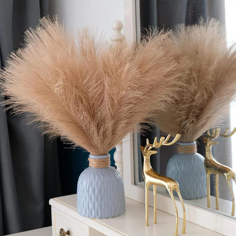 Artificial Fluffy Pampas Grass Bouquet Wedding Party Decoration Flowers